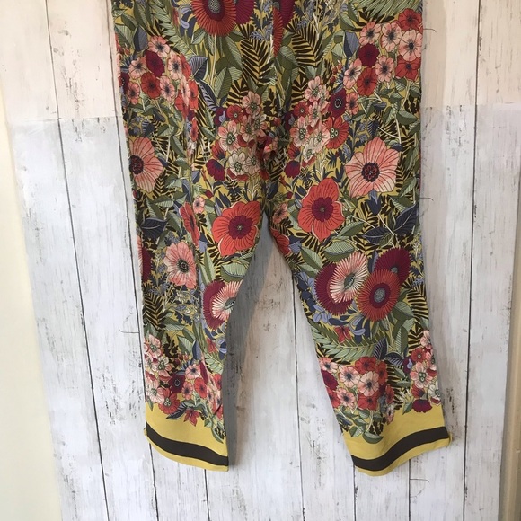 Vintage “Foley’s Boho Hippie Style Floral Cropped Trousers | Size 13/34 - Picture 10 of 13